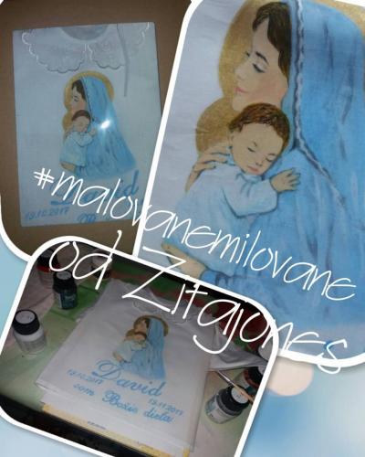 košieľka s Ježiškom a Pannou Máriou €20