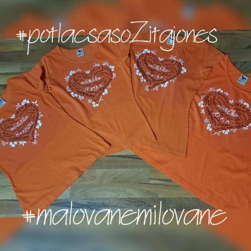 farebné tričko kvietková učiteľka (biela potlač/ručná maľba) € 16