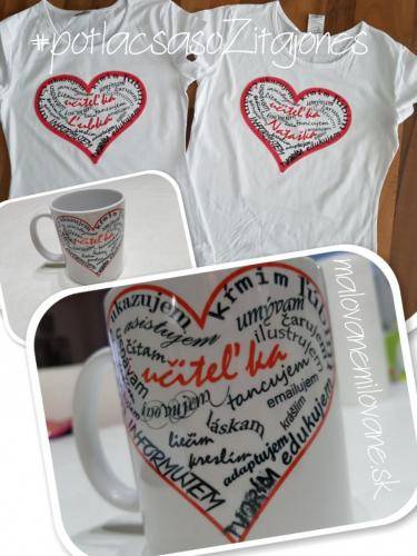 tričko učiteľka , od €13, hrnček €8