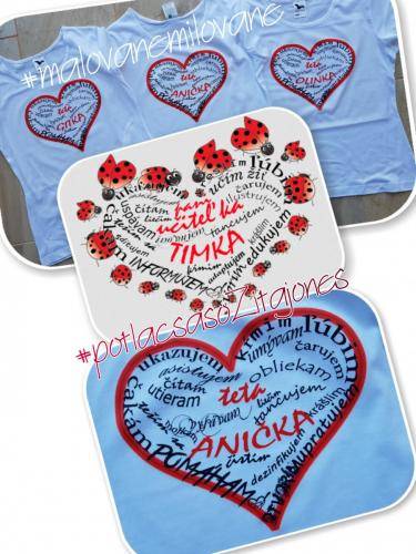 lienkové tričko učiteľka/teta upratovačka od €13